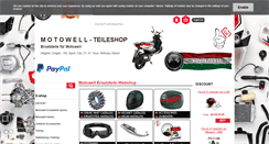 Desktop Screenshot of motowellparts.com