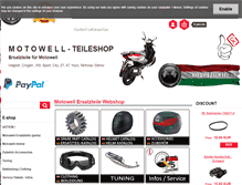 Tablet Screenshot of motowellparts.com